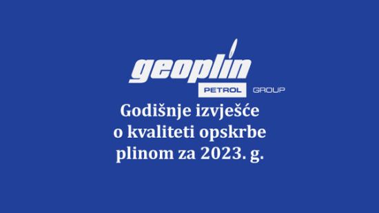 Godišnje izvješće o kvaliteti opskrbe plinom za 2023. g.
